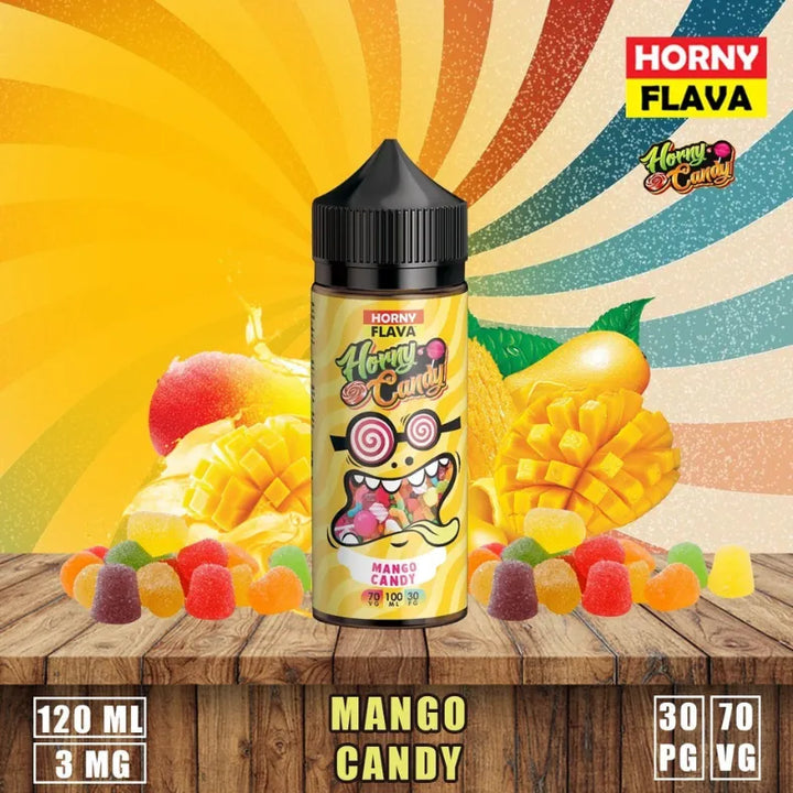 HORNYFLAVA120mlE-Liquid3mgVapeJuice-MangoCandy