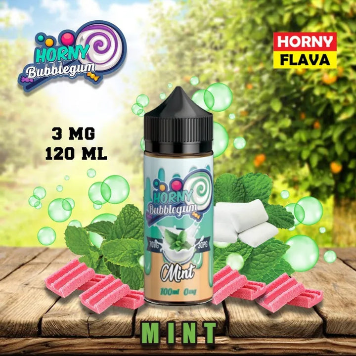 HORNYFLAVA120mlE-Liquid3mgVapeJuice-Mint