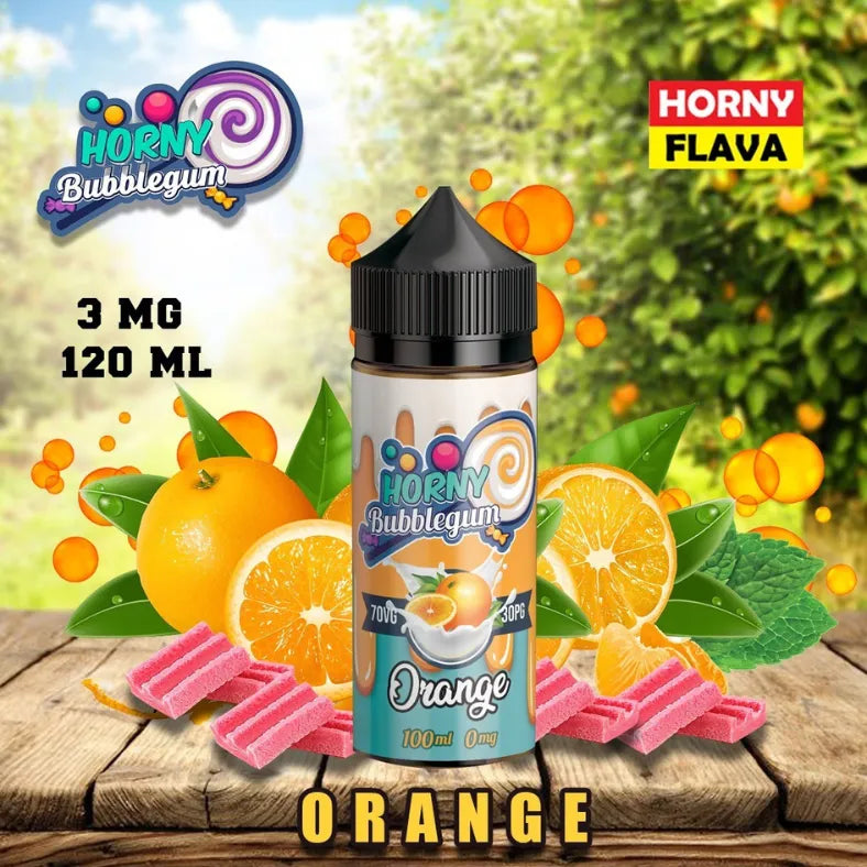 HORNYFLAVA120mlE-Liquid3mgVapeJuice-Orange