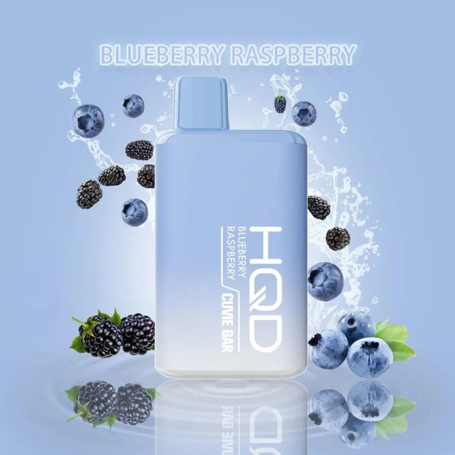 Blueberry Raspberry - HQD CUVIE BAR 7000 PUFFS RECHARGEABLE DISPOSABLE VAPE IN UAE