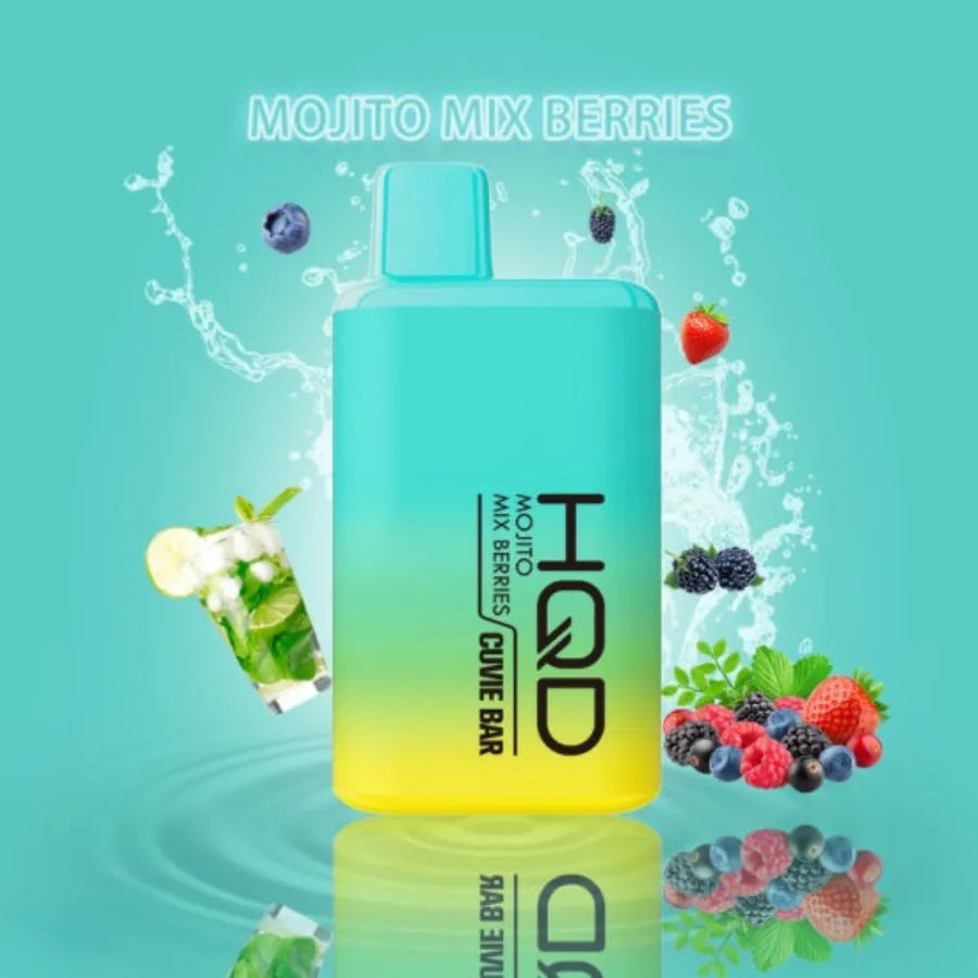 Mojito Mix Berries - HQD CUVIE BAR 7000 PUFFS RECHARGEABLE DISPOSABLE VAPE IN UAE