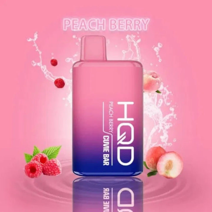 Peach Berry- HQD CUVIE BAR 7000 PUFFS RECHARGEABLE DISPOSABLE VAPE IN UAE