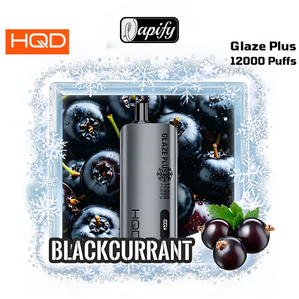Blackcurrant - HQD Glaze Plus 12000 Puffs Disposable Vape in Dubai, UAE