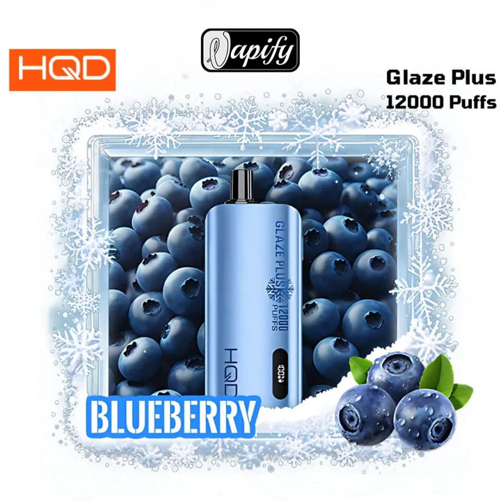Blueberry- HQD Glaze Plus 12000 Puffs Disposable Vape in Dubai, UAE