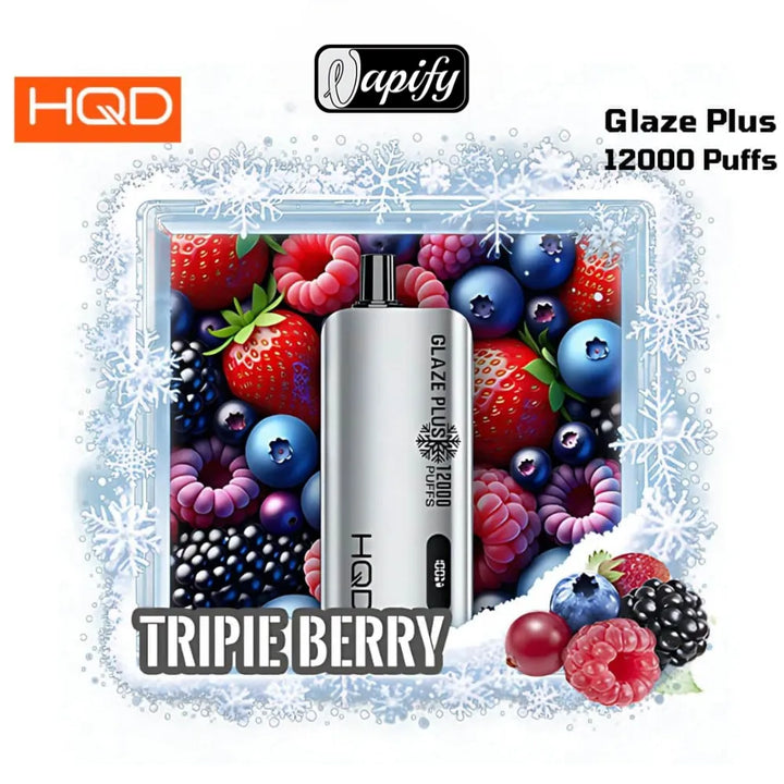 Triple Berry- HQD Glaze Plus 12000 Puffs Disposable Vape in Dubai, UAE