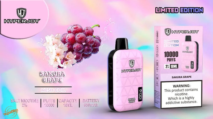 HYPERJOY-Limited-Edition-10000-Puffs-Sakura-Grape