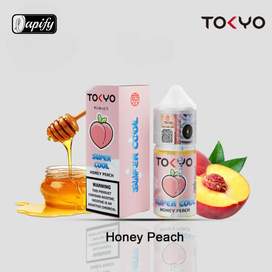Honey Peach -Tokyo Super Cool Saltnic 30ml E-liquid 30mg & 50mg in Dubai, UAE