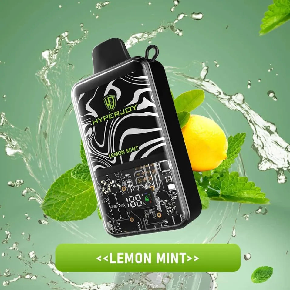 Hyperjoy 20000 Puffs Disposable Vape 5% Nicotine in Dubai, UAE-Lemon Mint