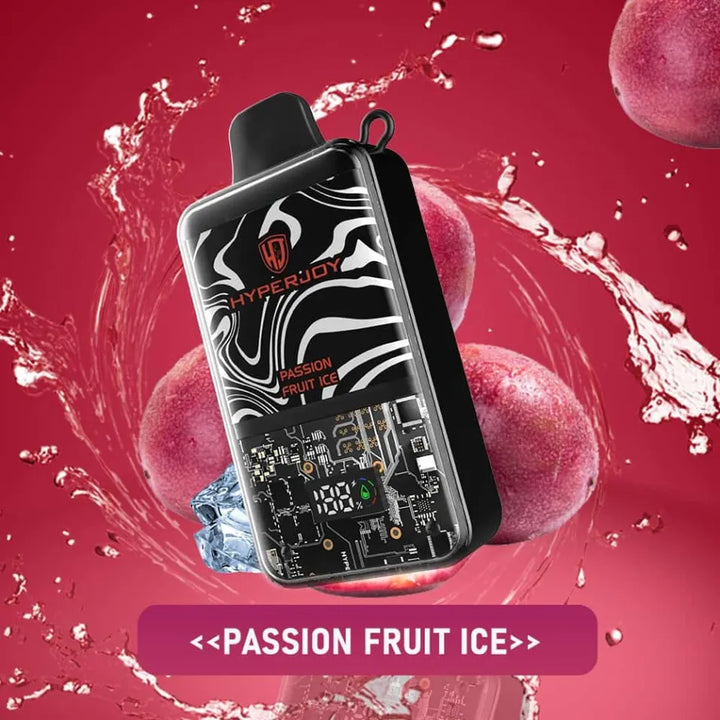 Hyperjoy 20000 Puffs Disposable Vape 5% Nicotine in Dubai, UAE-Passion Fruit Ice