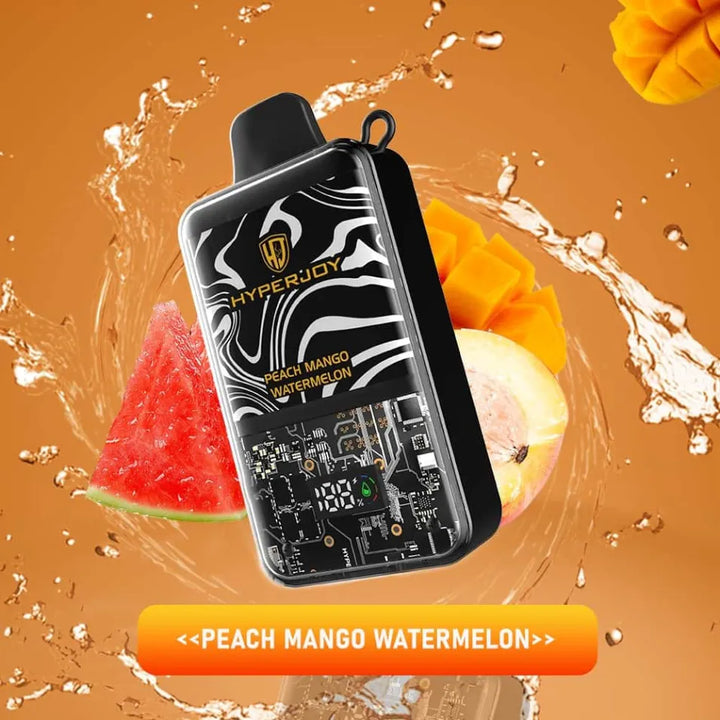 Hyperjoy 20000 Puffs Disposable Vape 5% Nicotine in Dubai, UAE-Peach Mango Watermelon