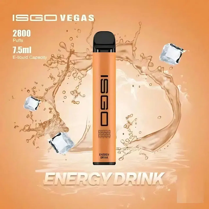 Energy Drink - ISGO VEGAS 2800 PUFFS DISPOSABLE VAPE IN DUBAI, UAE 