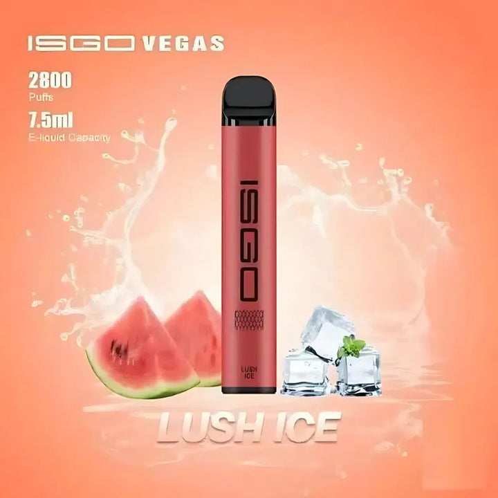 Lush Ice- ISGO VEGAS 2800 PUFFS DISPOSABLE VAPE IN DUBAI, UAE 