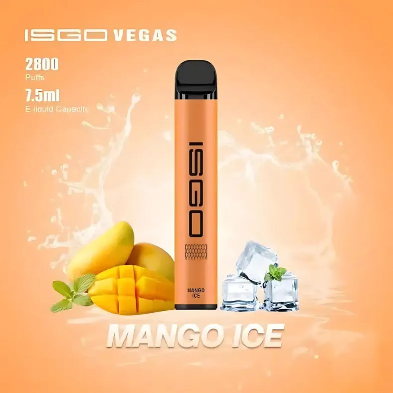 Mango Ice - ISGO VEGAS 2800 PUFFS DISPOSABLE VAPE IN DUBAI, UAE 