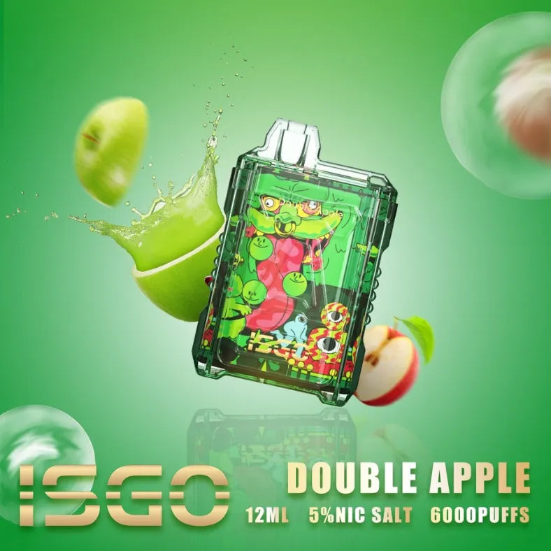 Double Apple  - ISGO 6000 Puffs Disposable Vape in Dubai, UAE