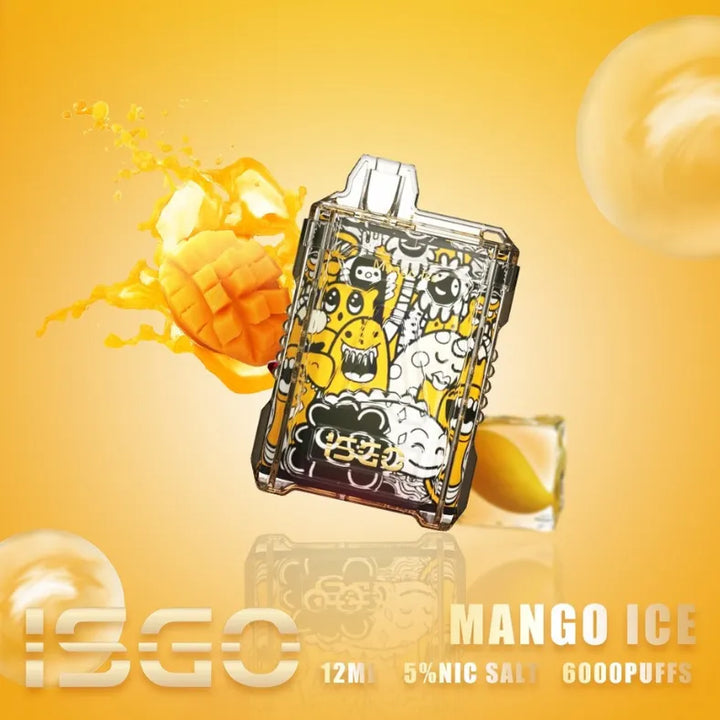 Mango Ice  - ISGO 6000 Puffs Disposable Vape in Dubai, UAE