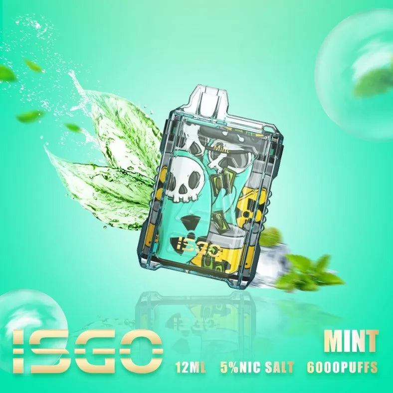 Mint  - ISGO 6000 Puffs Disposable Vape in Dubai, UAE