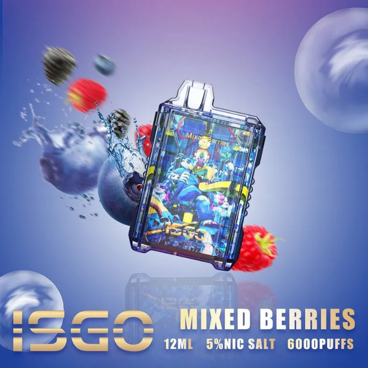 Mixed Berries  - ISGO 6000 Puffs Disposable Vape in Dubai, UAE