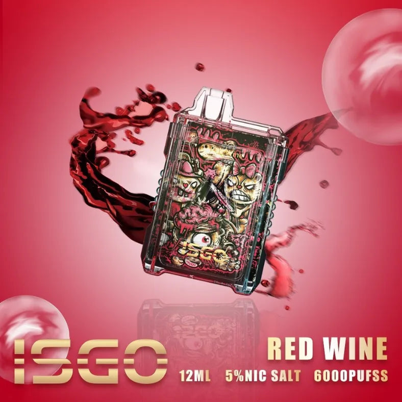 Red Wine  - ISGO 6000 Puffs Disposable Vape in Dubai, UAE