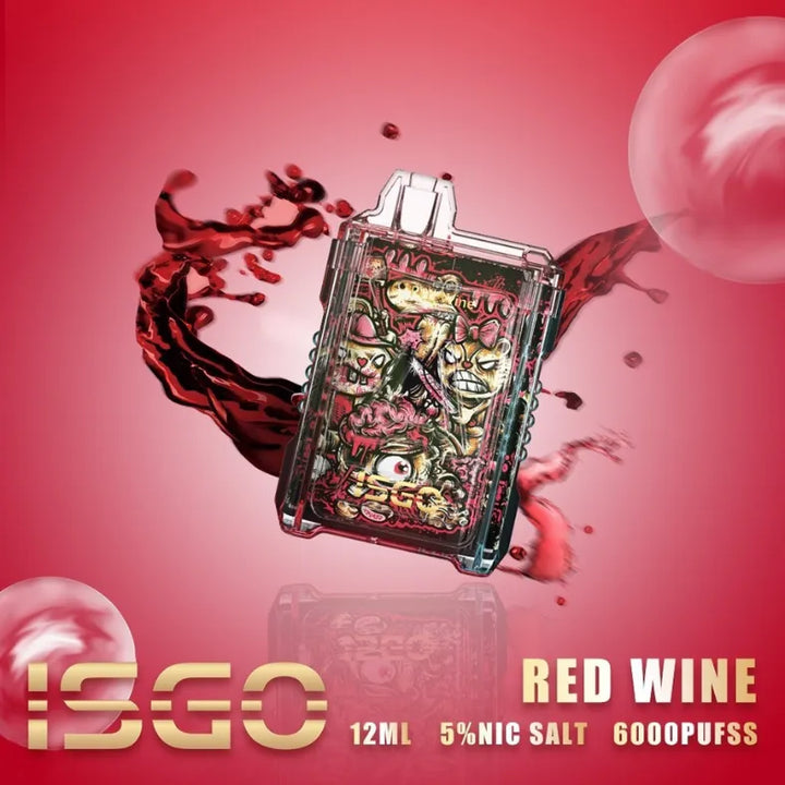 Red Wine  - ISGO 6000 Puffs Disposable Vape in Dubai, UAE