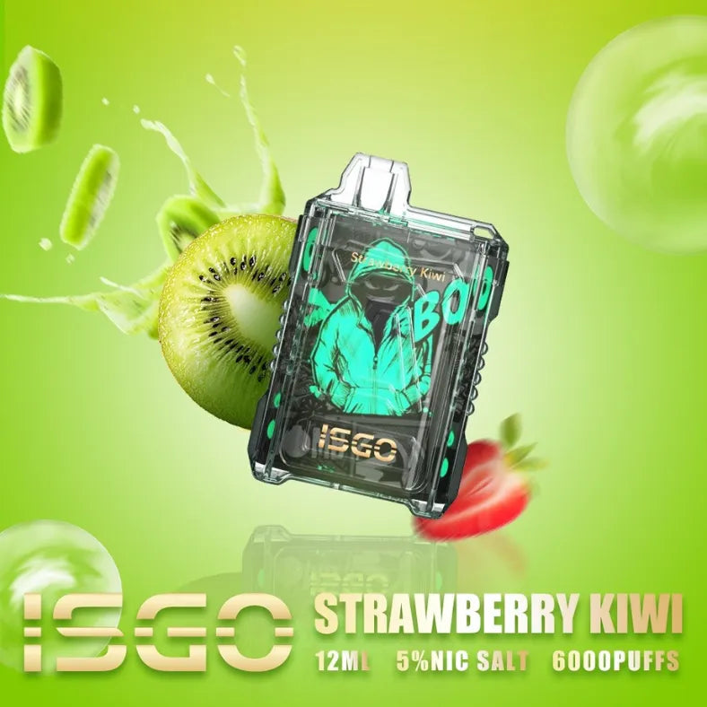 Strawberry Kiwi  - ISGO 6000 Puffs Disposable Vape in Dubai, UAE