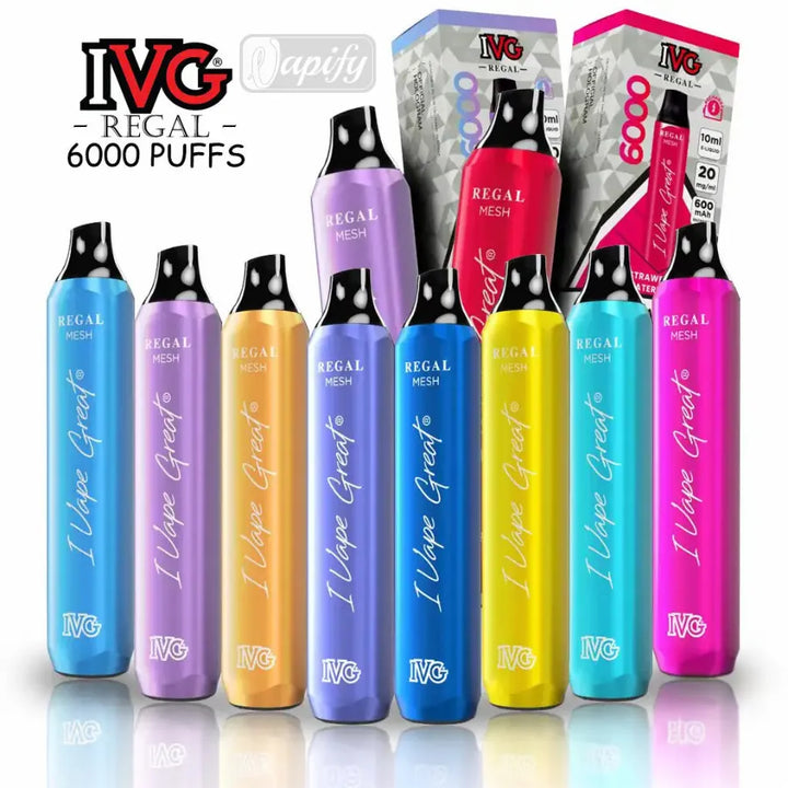 Best IVG Regal 6000 Puffs Disposable Vape 20mg Nicotine in Dubai, UAE