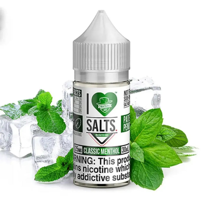 I LOVE SALTS 30 ML E-LIQUID 25MG_50MG- CLASSIC MENTHOL  