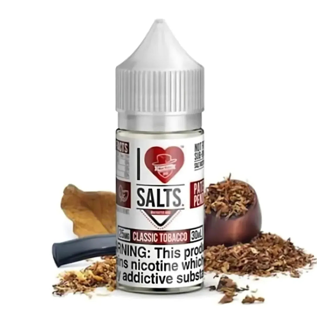 I LOVE SALTS 30 ML E-LIQUID 25MG_50MG- CLASSIC TOBACCO