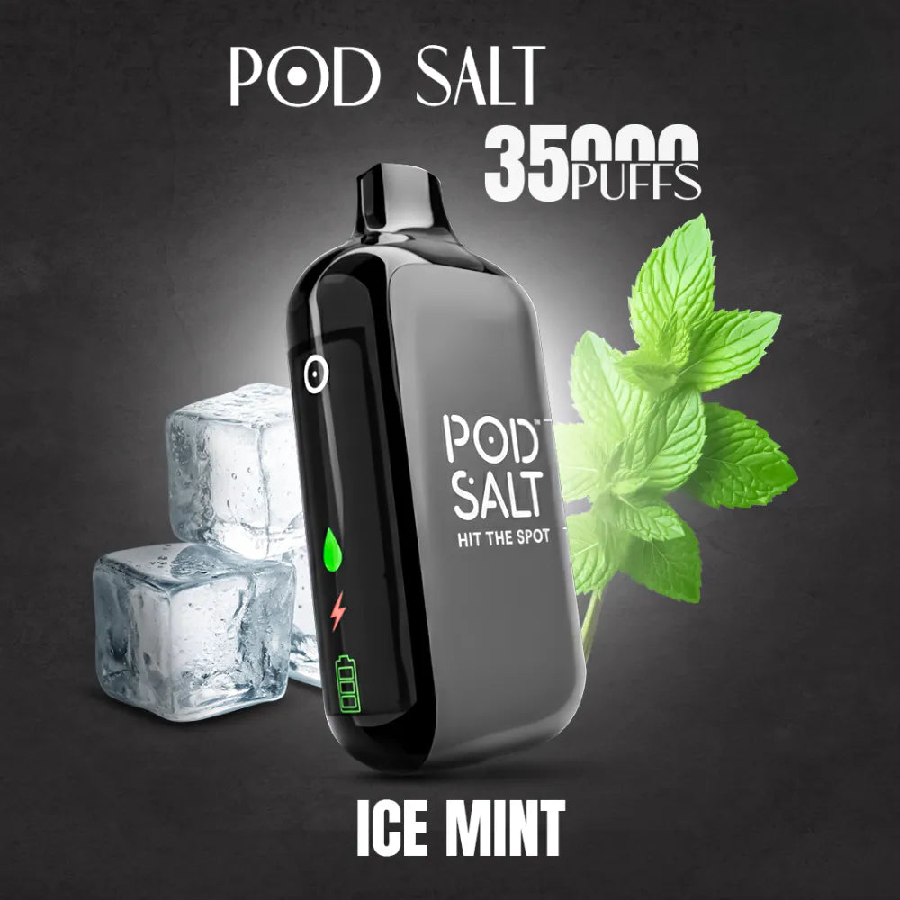Ice Mint - Pod Salt 35000 Puffs Disposable Vape 20mg in Dubai, UAE