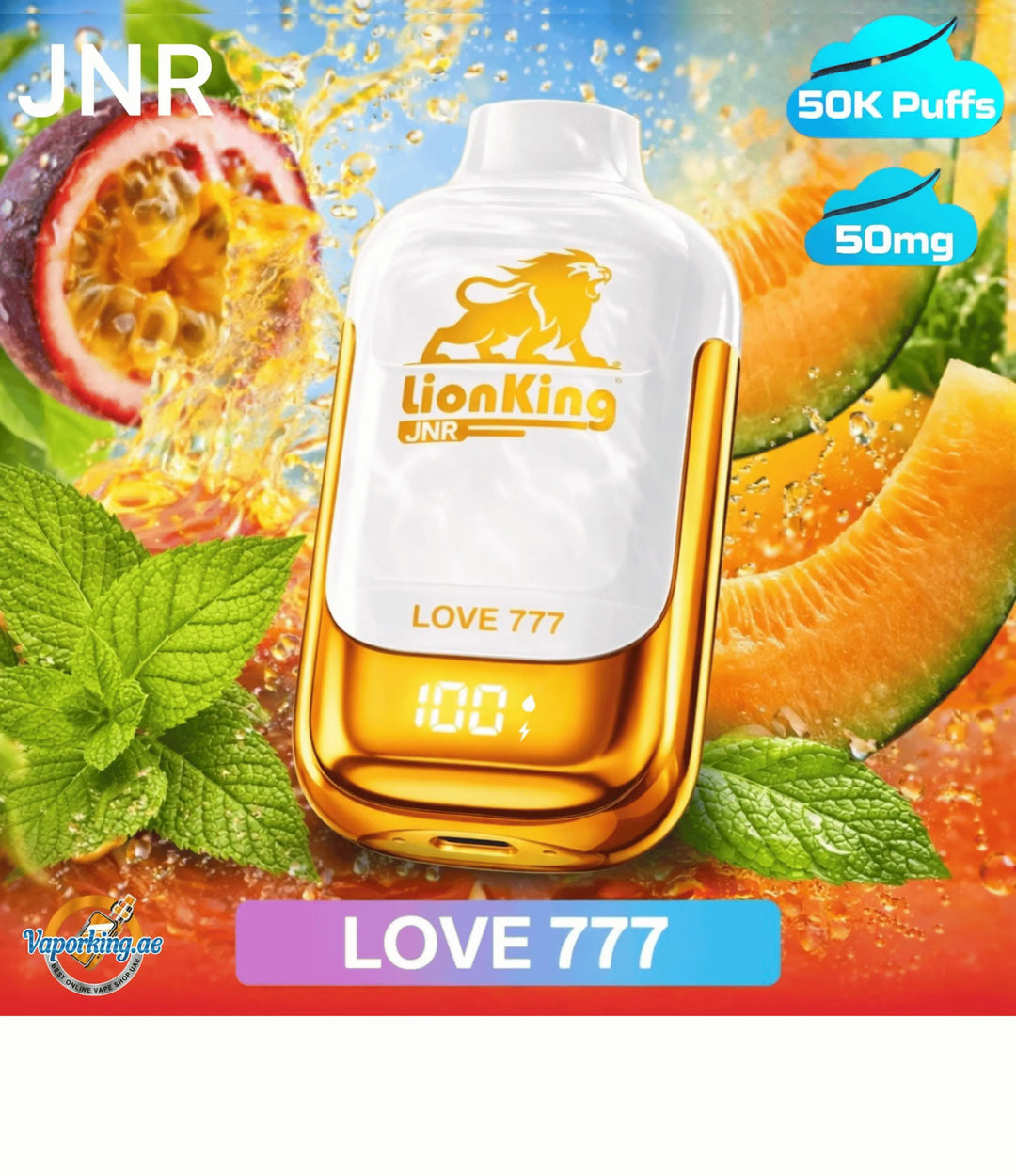 JNR Lionking 50000 Puffs Disposable Vape- Love777