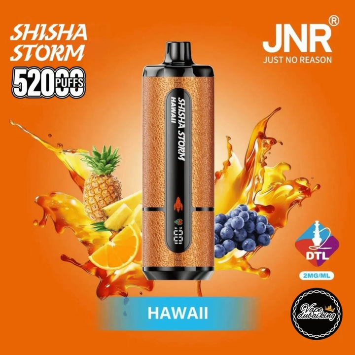 JNR Shisha Storm 52000 Puffs Disposable Vape- Hawaii