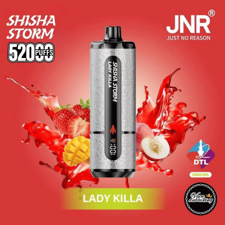 JNR Shisha Storm 52000 Puffs Disposable Vape- Lady Killa
