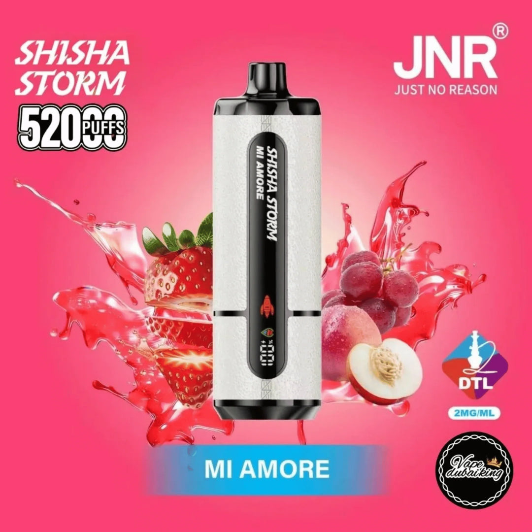 JNR Shisha Storm 52000 Puffs Disposable Vape- Mi Amore