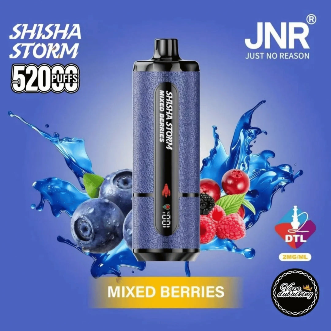 JNR Shisha Storm 52000 Puffs Disposable Vape- Mixed Berries