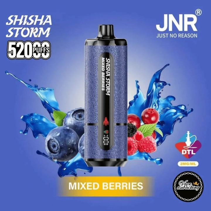 JNR Shisha Storm 52000 Puffs Disposable Vape- Mixed Berries