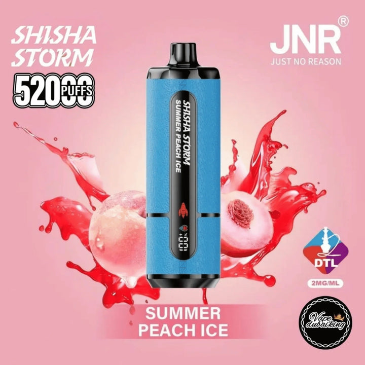 JNR Shisha Storm 52000 Puffs Disposable Vape- Summer Peach ICE