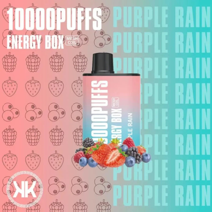 Purple  Rain - KK Energy Box 10000 Puffs Disposable 50mg Vape in Dubai, UAE