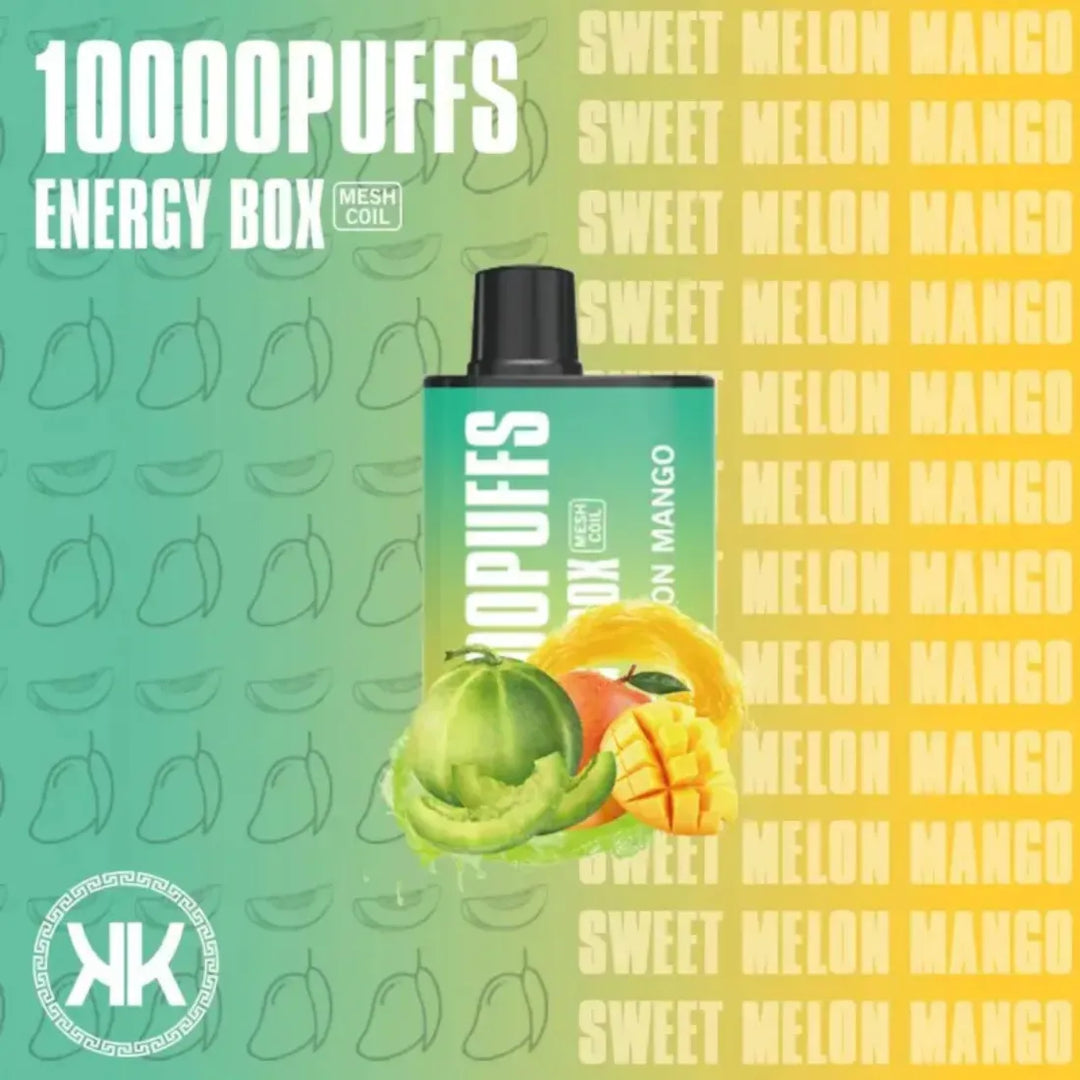 Sweet Melon Mango - KK Energy Box 10000 Puffs Disposable 50mg Vape in Dubai, UAE