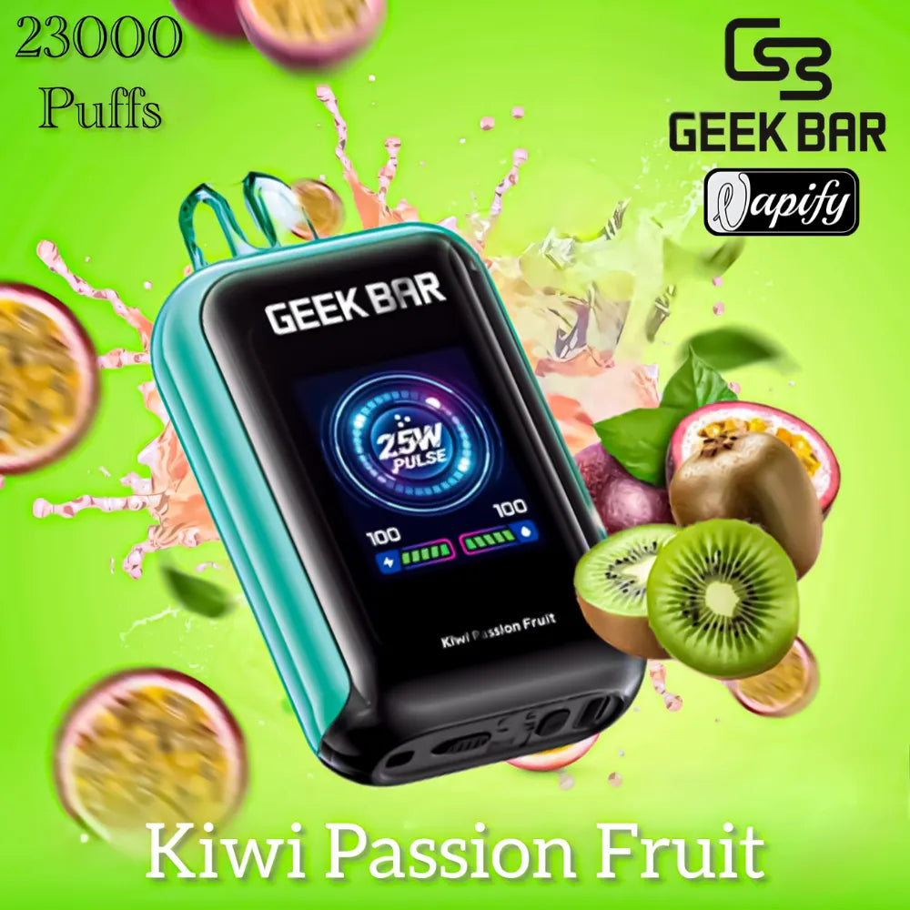 Kiwi Passion Fruit  - Geek Bar 23000 Puffs 50mg Disposable Vape in Dubai, UAE