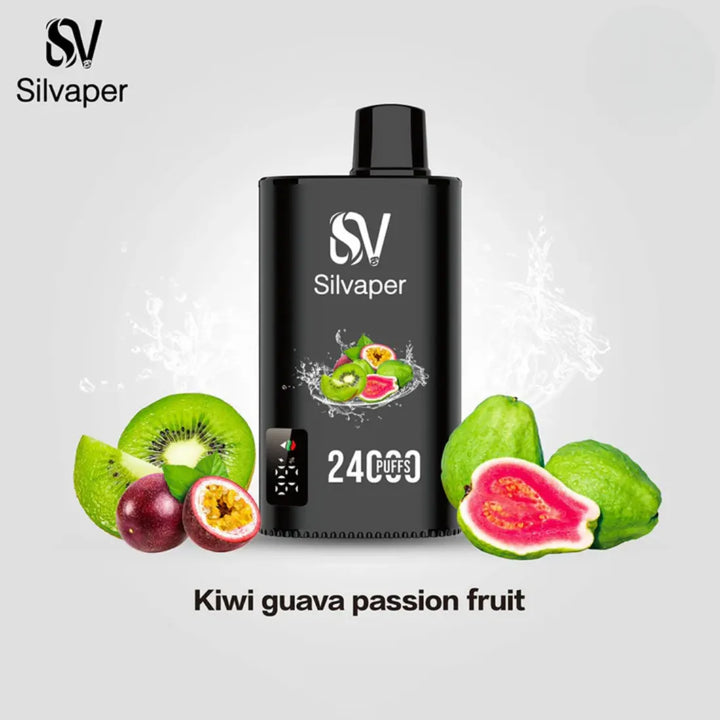 Kiwi Passionfruit - Silvaper 24000 Puffs Disposable Vape 2% Nicotine in Dubai, UAE