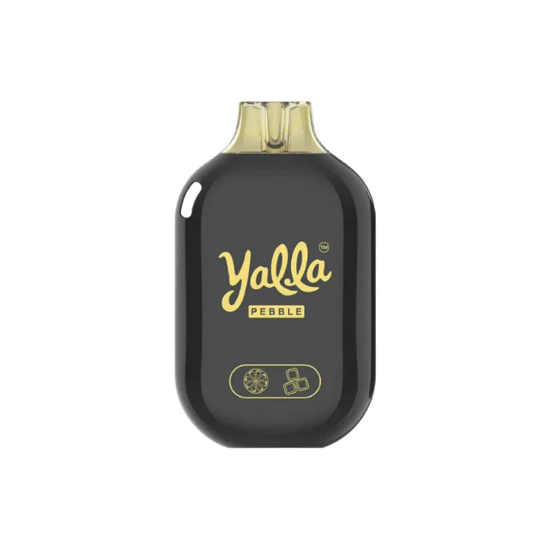 Lemon Ice  - Yalla Pebble 6000 Puffs Disposable Vape 20mg in Dubai, UAE