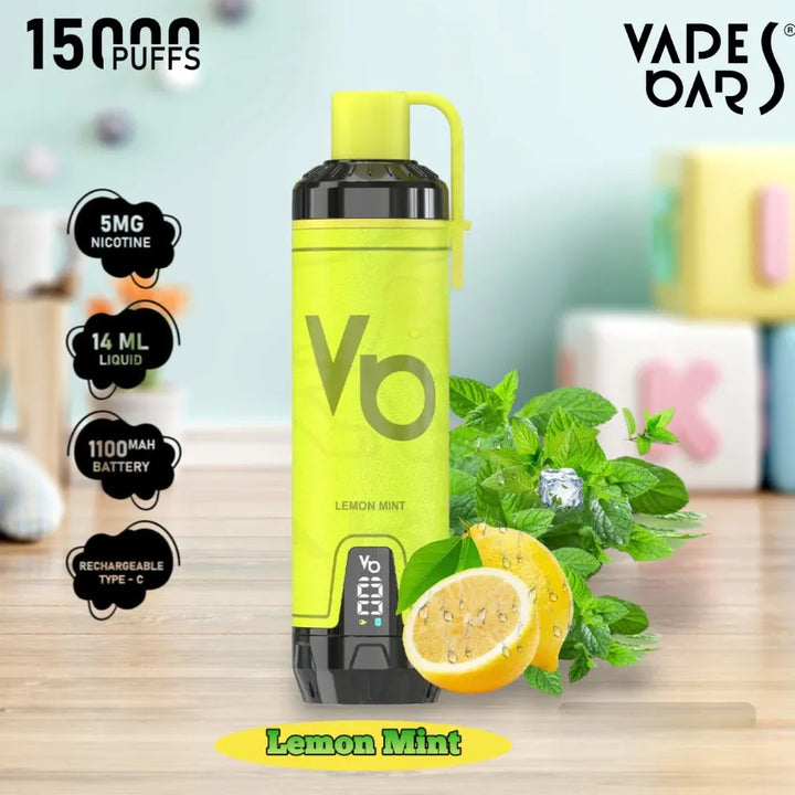 Lemon Mint - Vapes Bar Ghost Shisha 15000 Puffs Disposable Vape in Dubai,  UAE