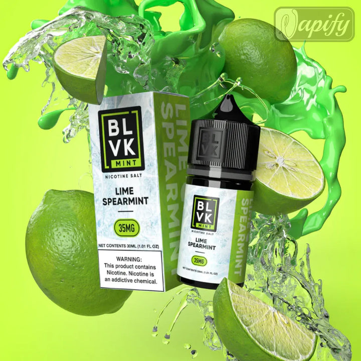 Lime Spearmint -BLVK MINT Series Saltnic 30ml E-Liquid in Dubai, UAE