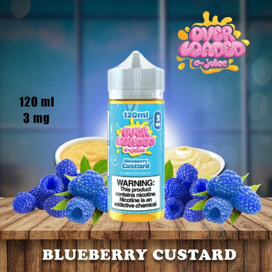 Blueberry Custard - LOADED 120ML E-LIQUID 3MG in Dubai, UAE 