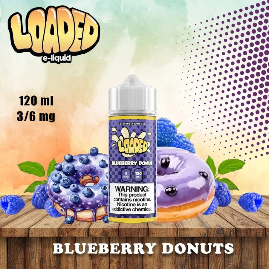 Blueberry Donuts - LOADED 120ML E-LIQUID 3MG in Dubai, UAE 