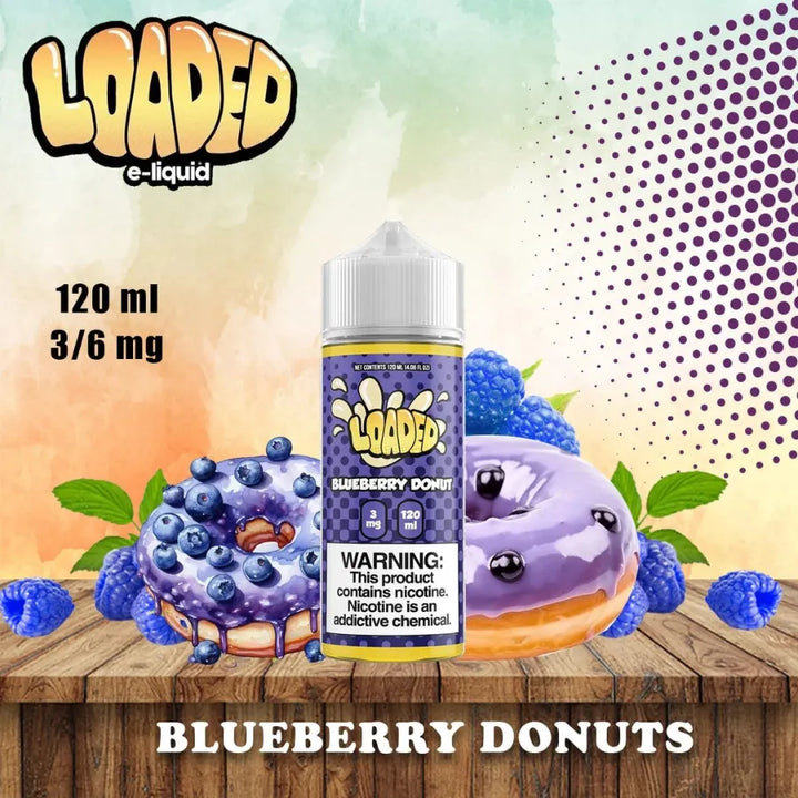 Blueberry Donuts - LOADED 120ML E-LIQUID 3MG in Dubai, UAE 