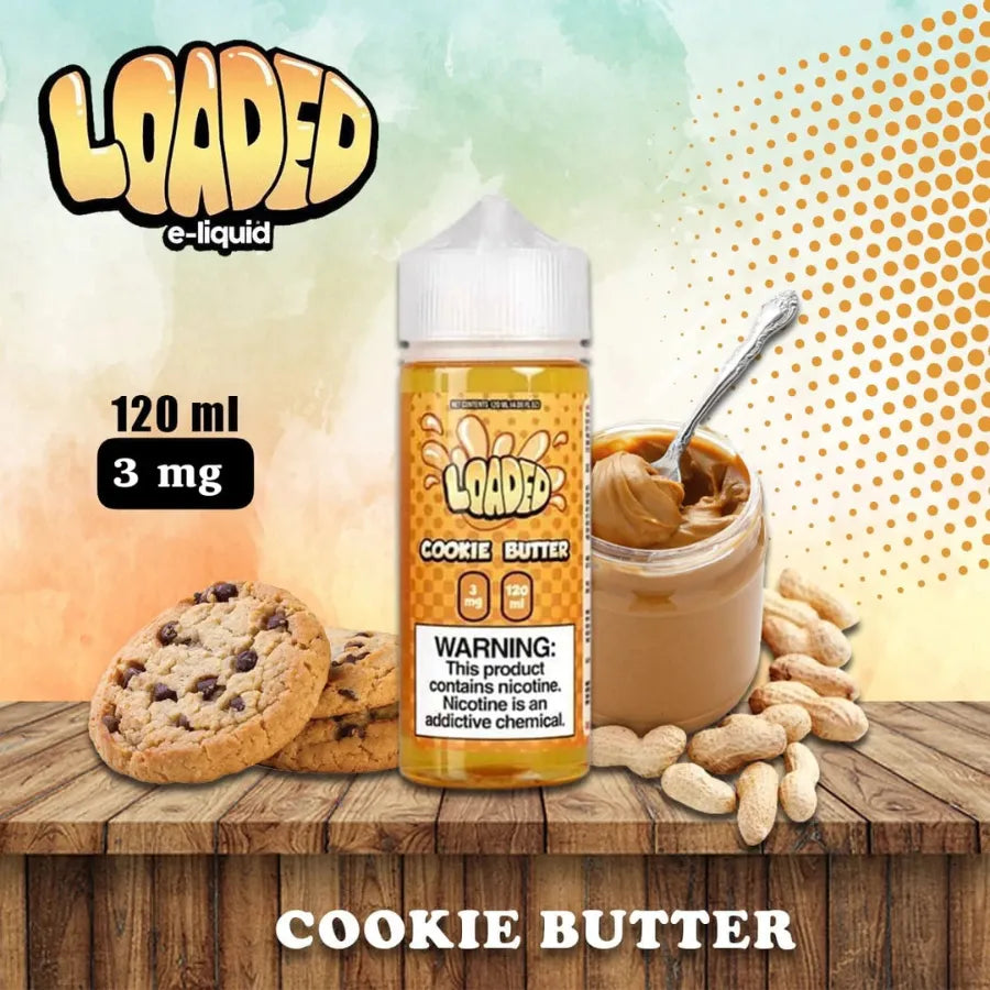 Cookie Butter - LOADED 120ML E-LIQUID 3MG in Dubai, UAE 