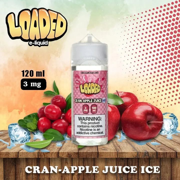Cran Apple Juice Ice - LOADED 120ML E-LIQUID 3MG in Dubai, UAE 