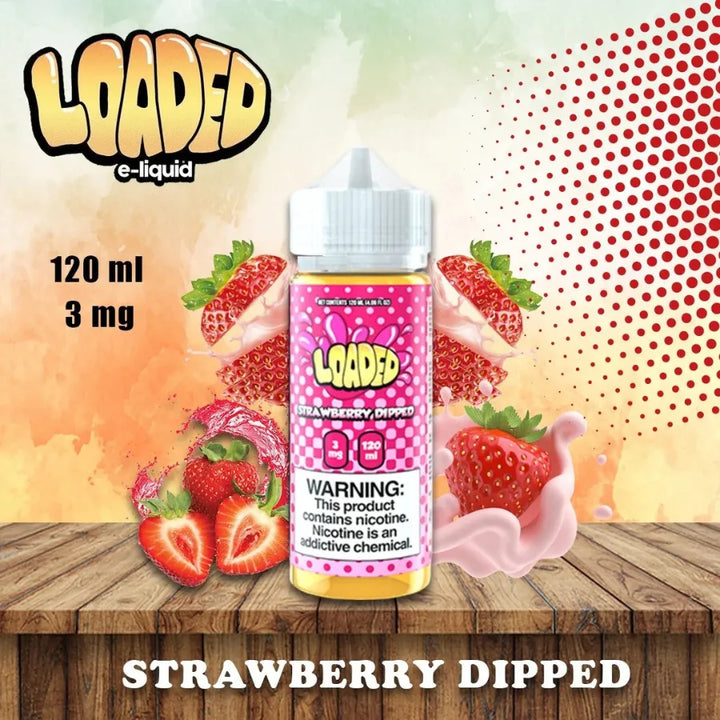 Strawberry Dipped - LOADED 120ML E-LIQUID 3MG in Dubai, UAE 