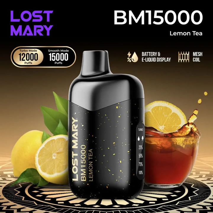 Lost Mary BM15000 Puffs Lemon Tea Disposable Vape 50mg in Dubai, UAE