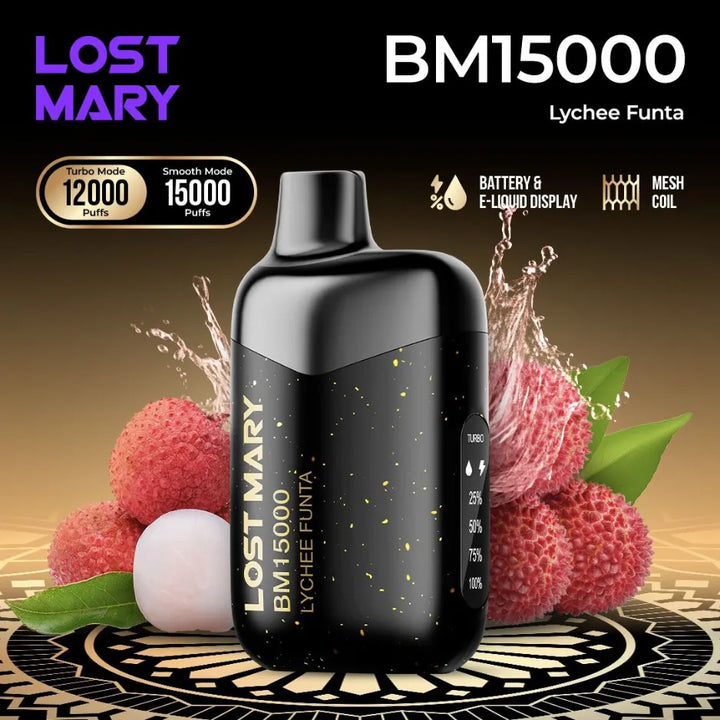 Lost Mary BM15000 Puffs Lychee Funta Disposable Vape 50mg in Dubai, UAE